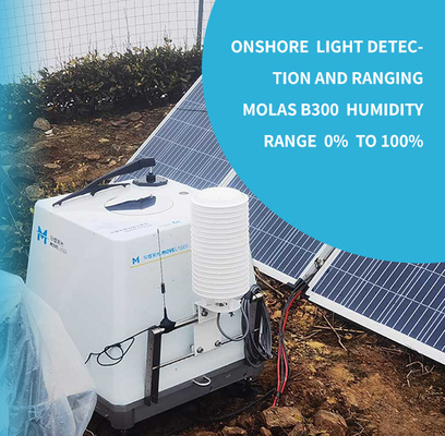 Đo gió trên bờ Phát hiện ánh sáng Lidar và Phạm vi Độ ẩm khác nhau 0% đến 100%