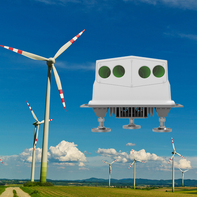 NL750 Phạm vi Lidar Trang trại gió 50m-750m và Phạm vi Hướng gió -180° - 180° cho Năng lượng Tái tạo