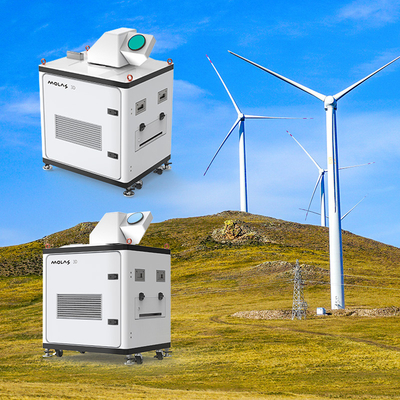 Lidar gió Doppler có tầm xa tiên tiến với phương pháp quét PPI RHI và phạm vi thu thập 15km